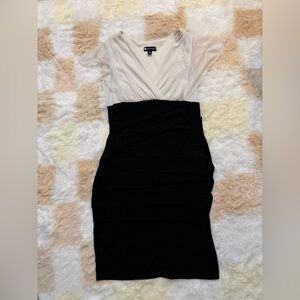 ‼️ Sale ‼️ Valerie Bertinelli Black and Ivory Midi Dress